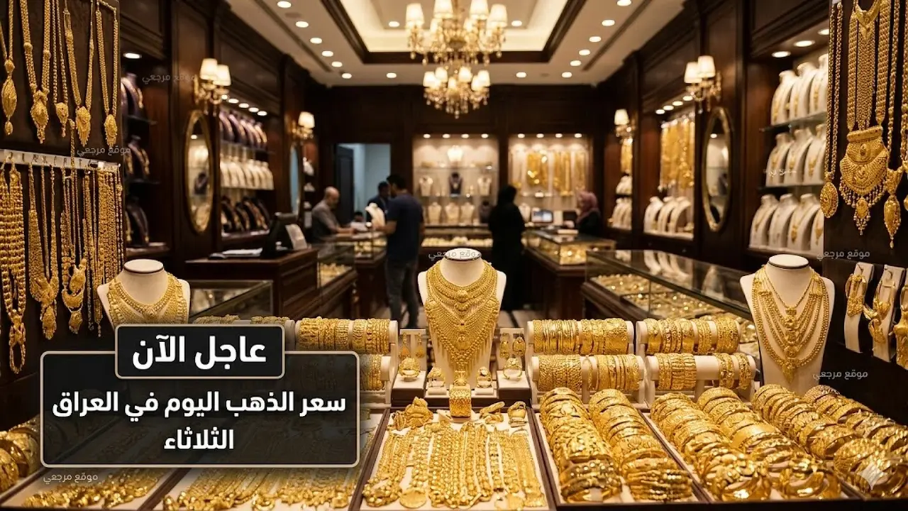 تراجع سعر مثقال الذهب عيار 21 في العراق بقيمة 1339 دينارا اليوم